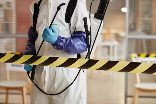 Professional Sewage Cleanup technician working in Colman, SD